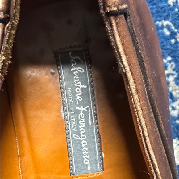 Salvatore Ferragamo Brown Leather Loafers